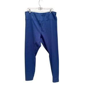 Torrid Blue Shimmery Work Out Leggings Active Size 2X Gym Running